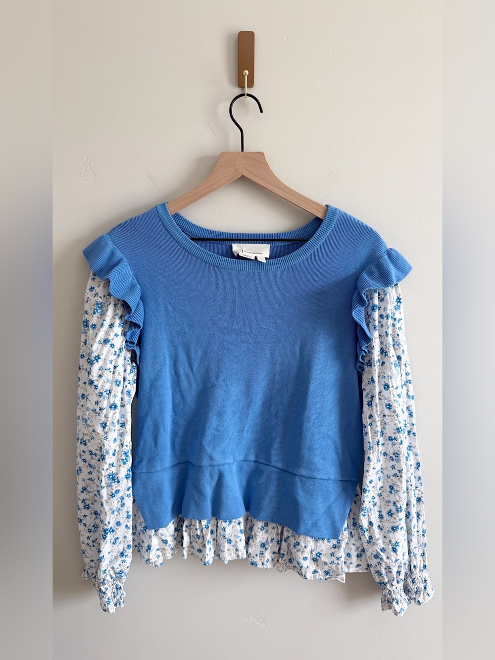 Anthropologie Ruffle Sweater Blouse - Picture 2 of 7